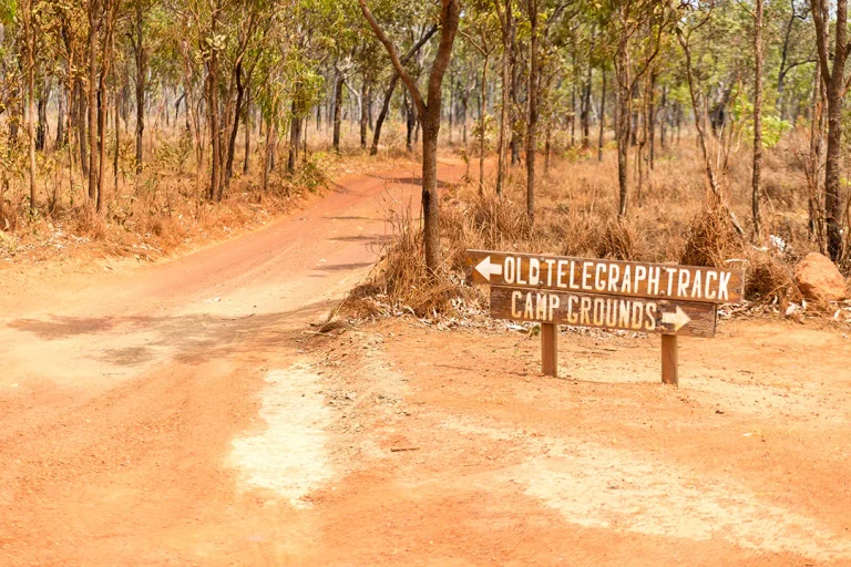 Old Telegraph Track Sign