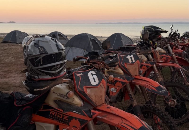 KTM 500'S and a sunset at Loyalty Beach, Cape York