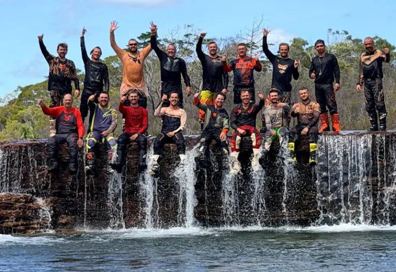 Riders at Fruitbat Falls